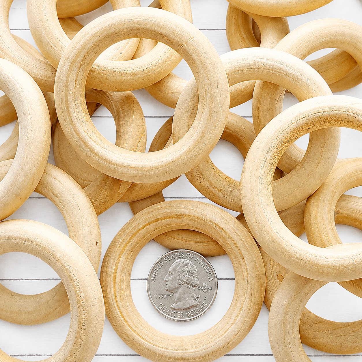 Macrame Wooden Rings 55mm
