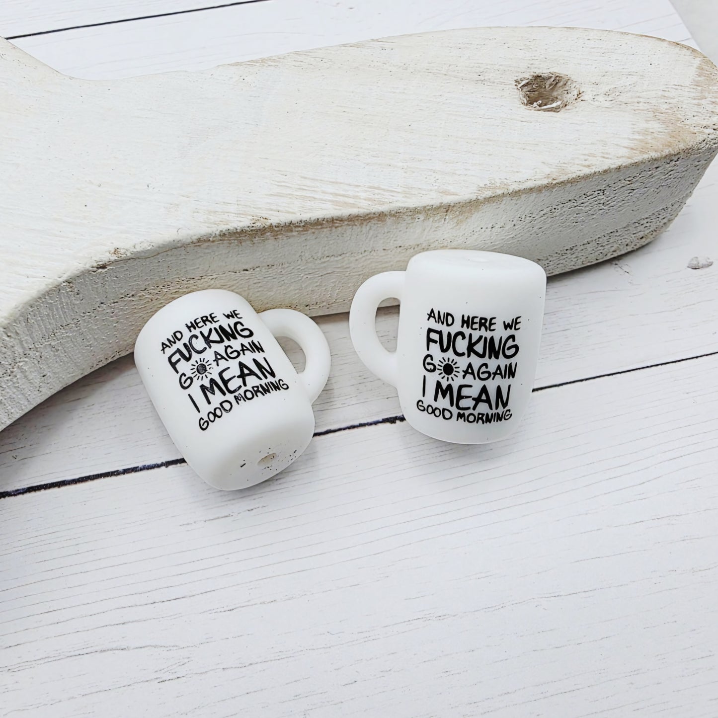 Here We Go Again Coffee Mug Focal Beads
