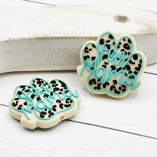 Fur Mama Paw Print Beads