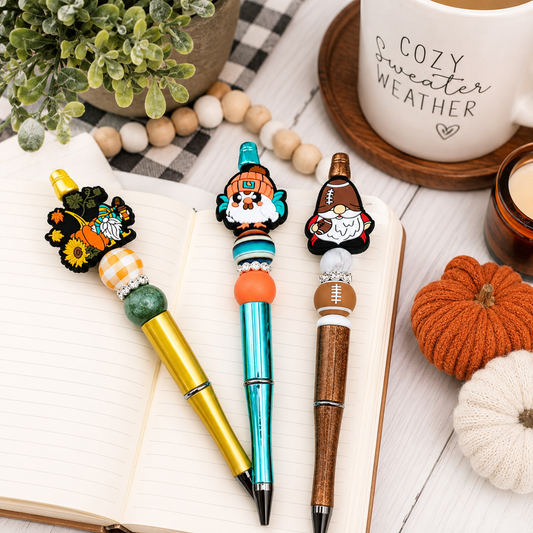 Flavors of Fall Beaded Pen Set of 3