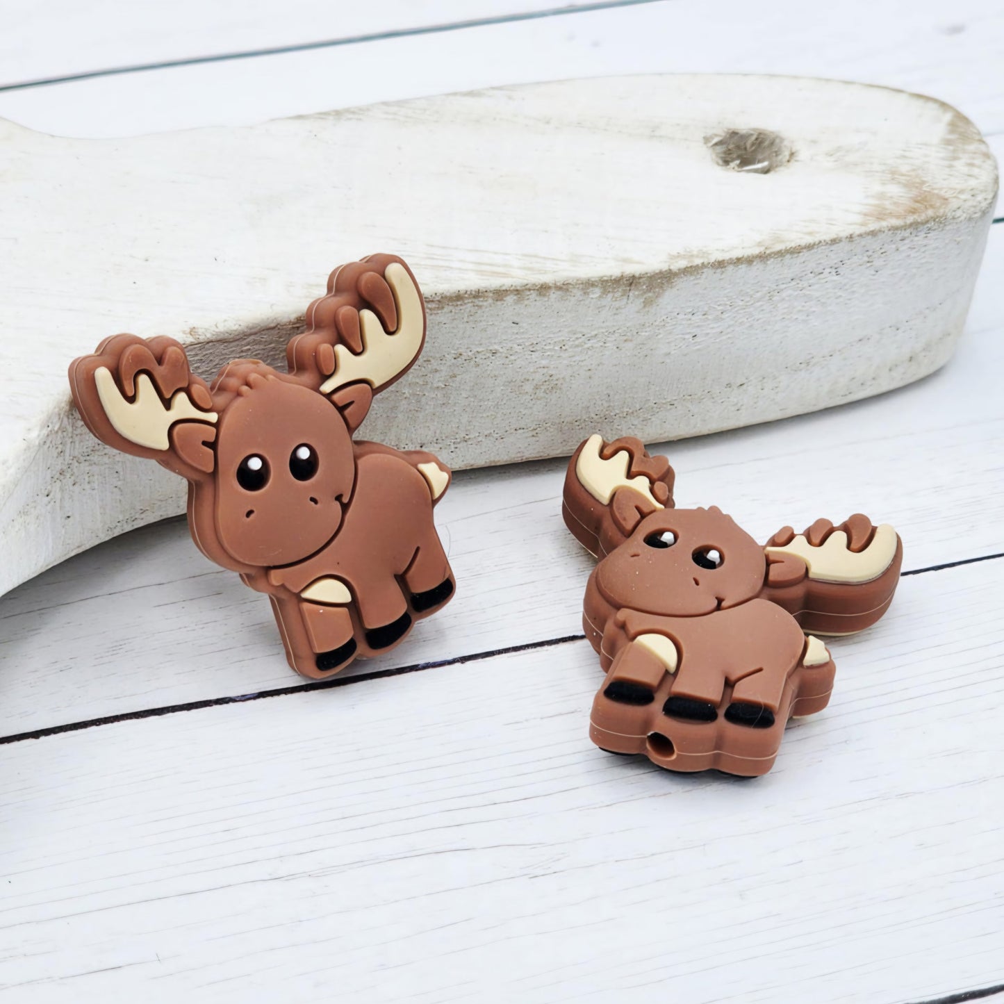 Brown Moose Focal Bead