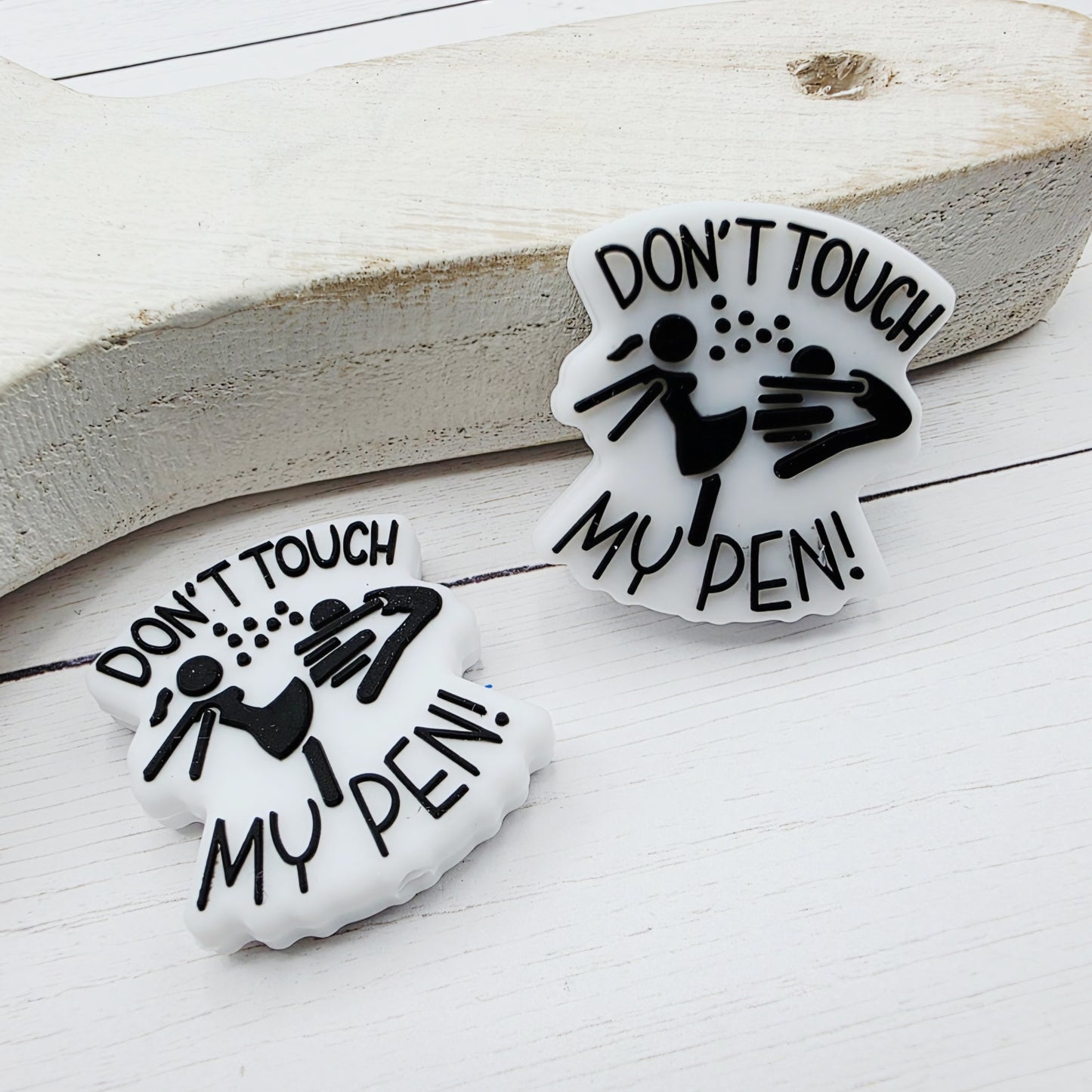 Don't Touch My Pen Focal Beads