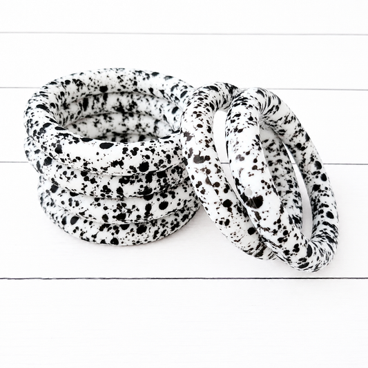 65mm Cow Hide Print Silicone Ring