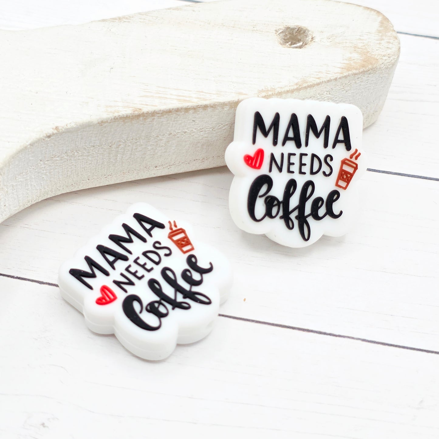 Moma Needs Coffee Focal Bead