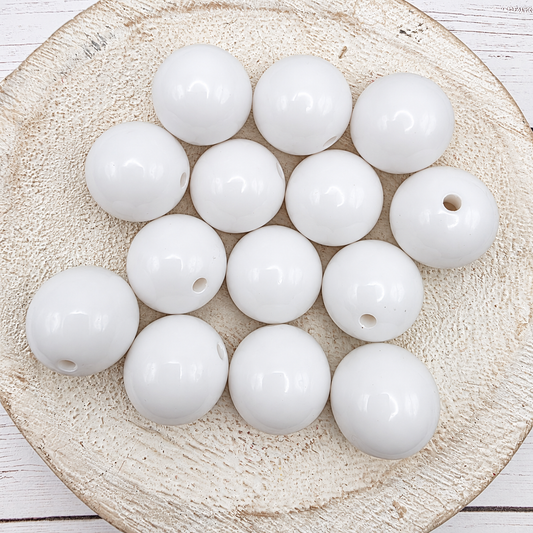 20mm Solid Color Beads