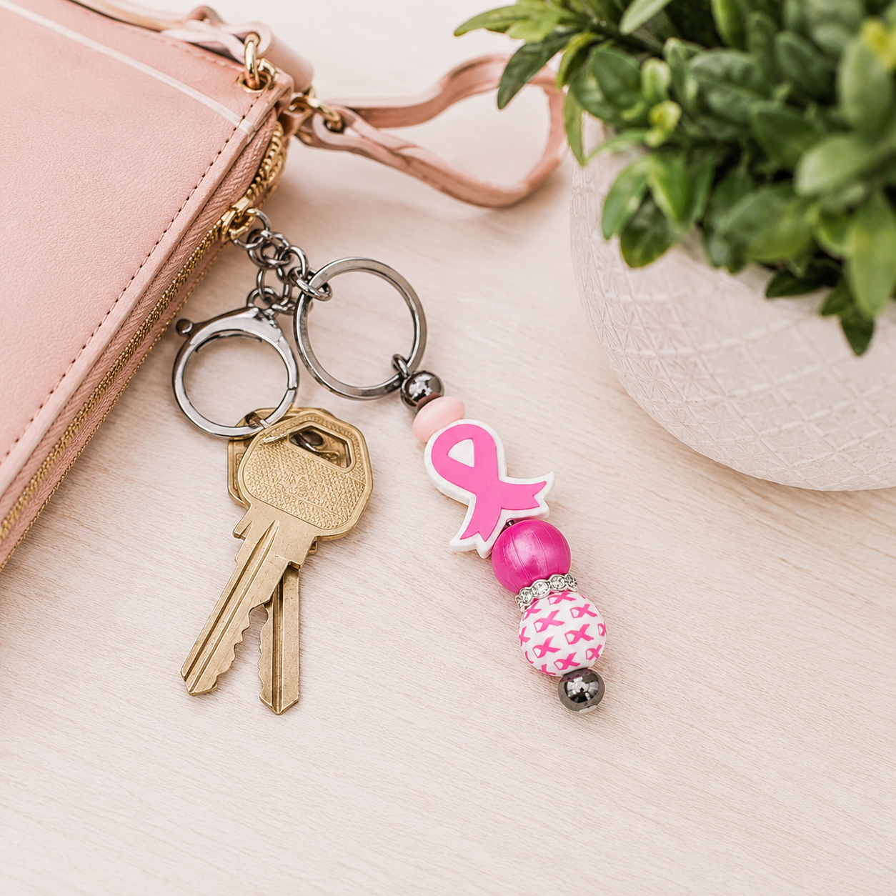 Fight Like A Girl Keychain