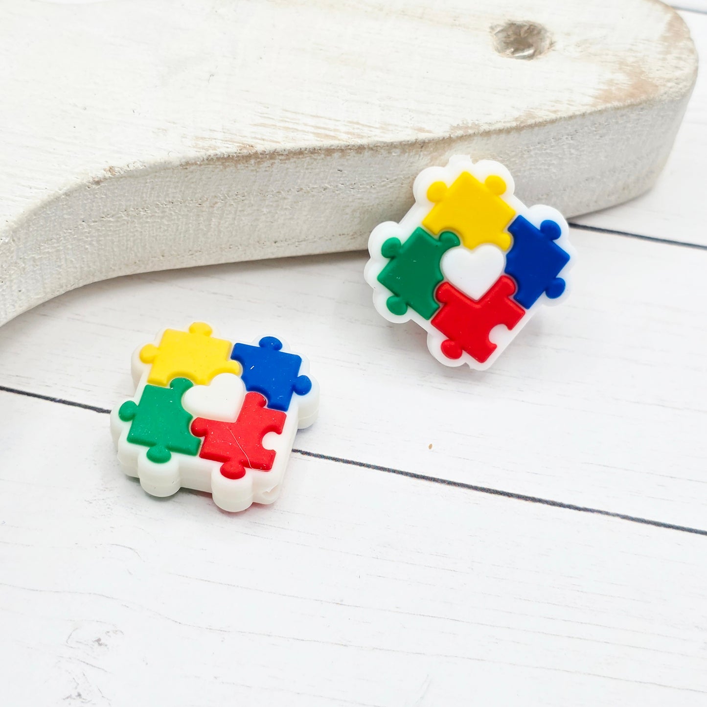 Autism Puzzle Piece Focal Bead