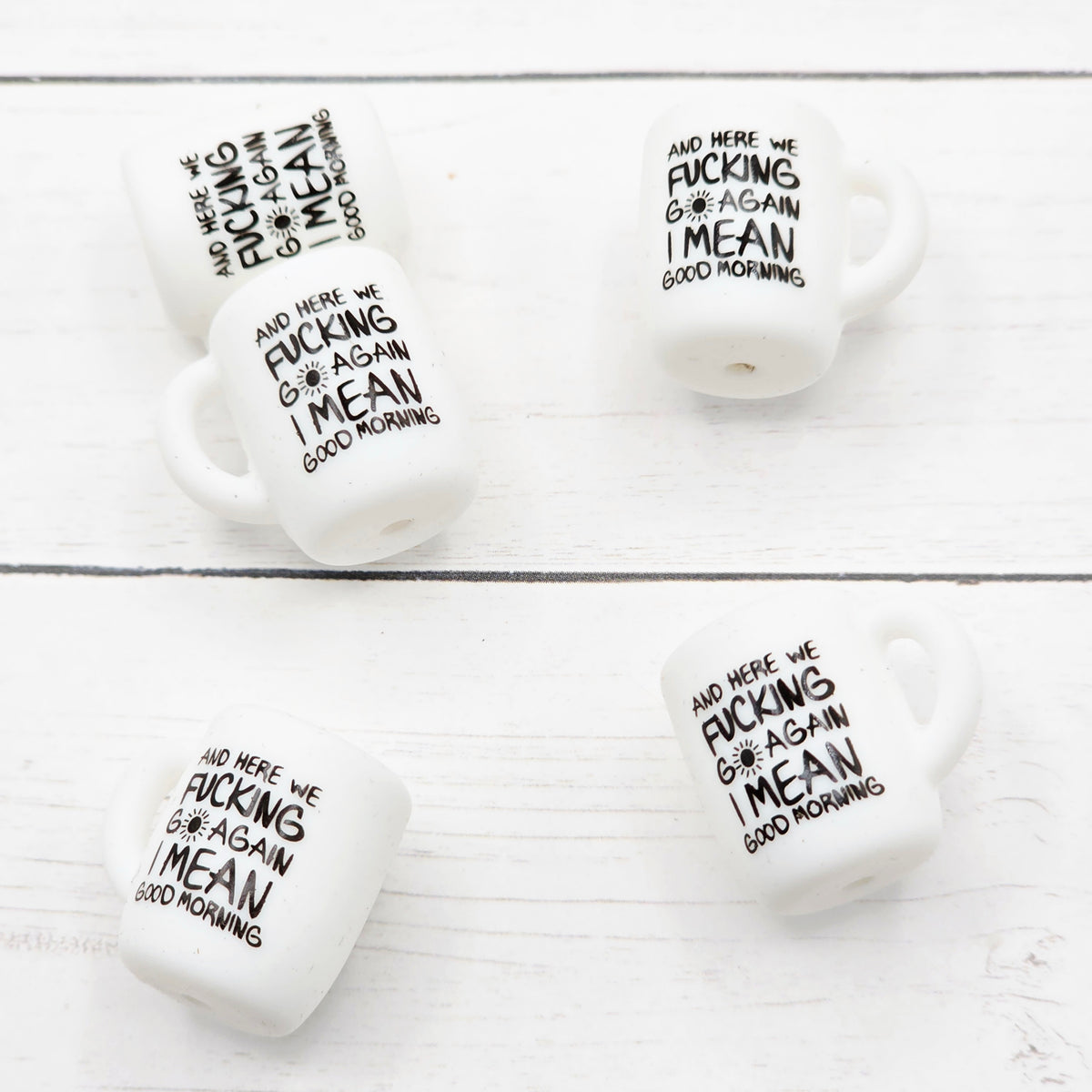 Here We Go Again Coffee Mug Focal Beads