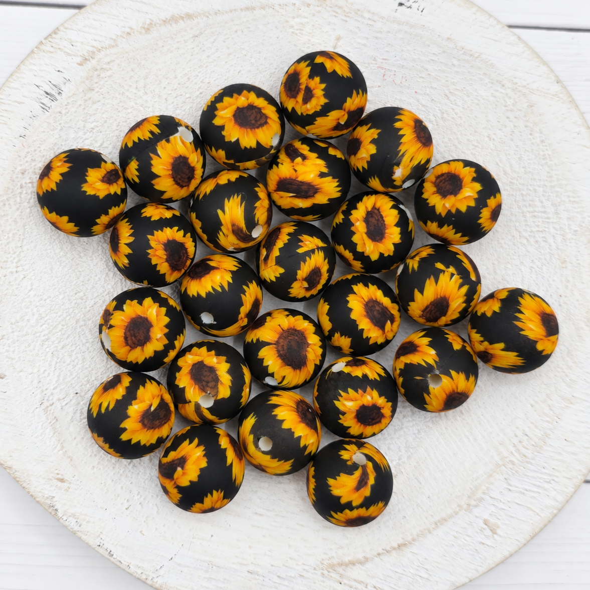 15mm Sunflower Beads