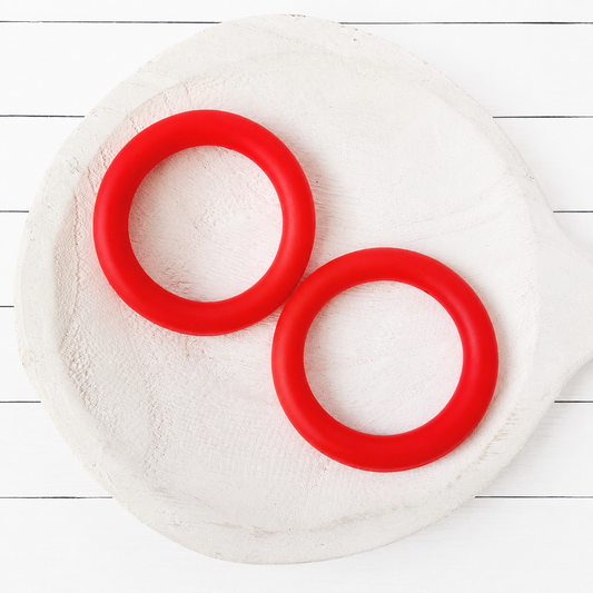 65mm Red Silicone Ring