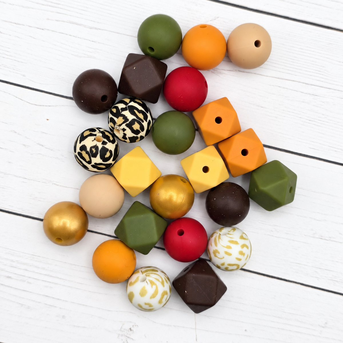 Fall Flurries Silicone Bead Mix