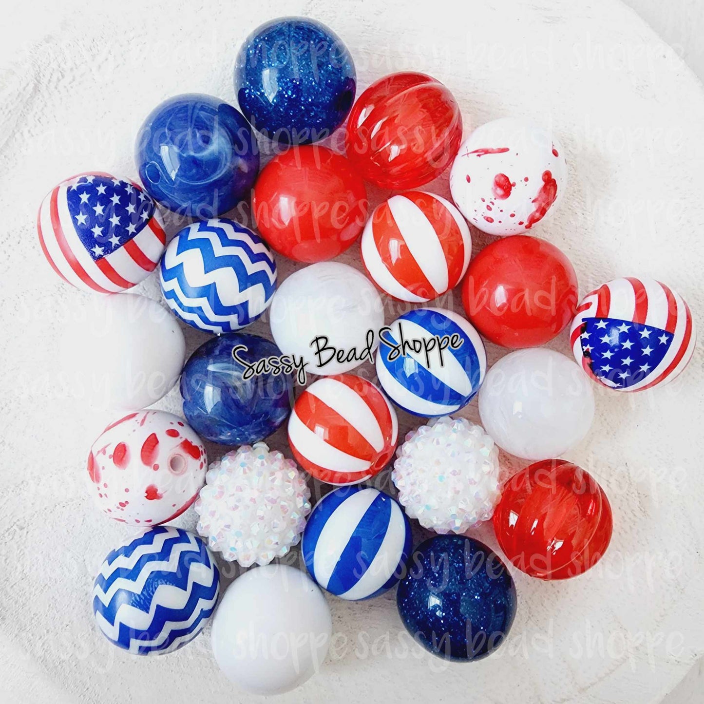 Proud To Be Bubblegum Bead Mix - Sassy Bead Shoppe