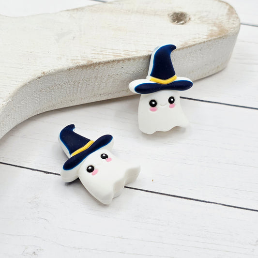 White Ghost Focal Beads