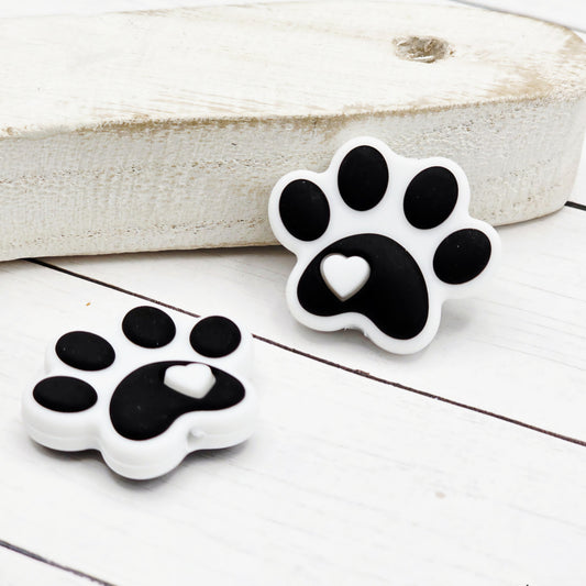 Paw Print Focal Bead