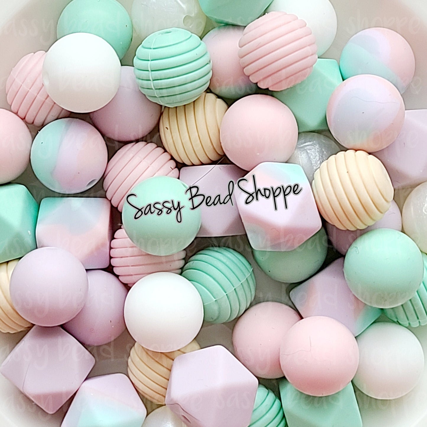Blushing Babe Silicone Bead Mix - Sassy Bead Shoppe
