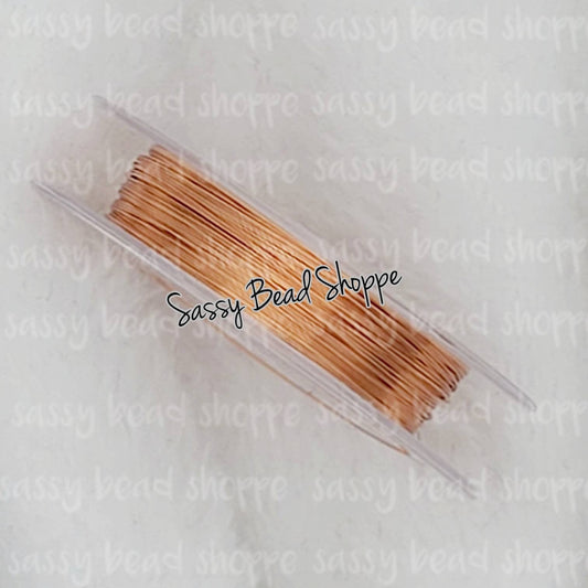 Rose Gold Beading Wire 0.3mm- 10 Meters Copper Wire