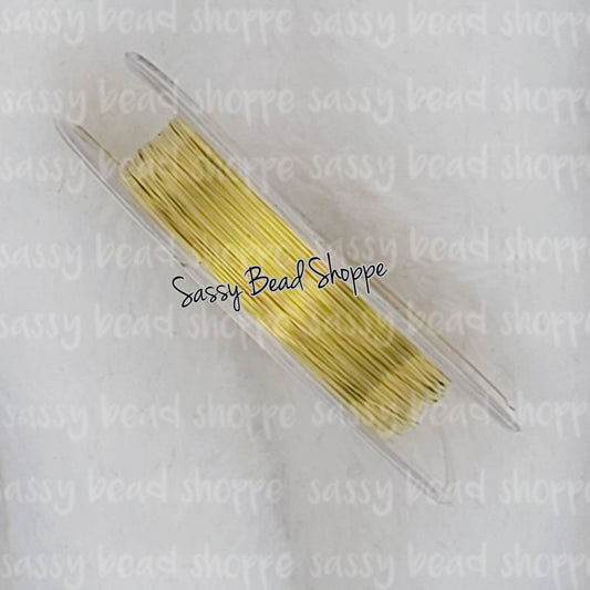 Gold Beading Wire 0.3mm- 10 Meters Copper Wire