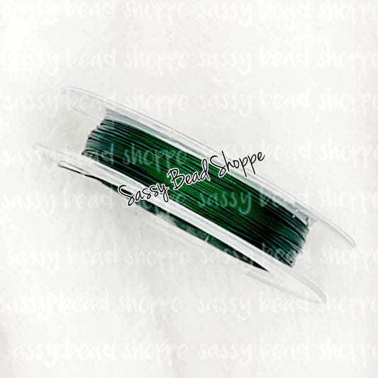 Green Beading Wire 0.3mm- 10 Meters Copper Wire - Sassy Bead Shoppe