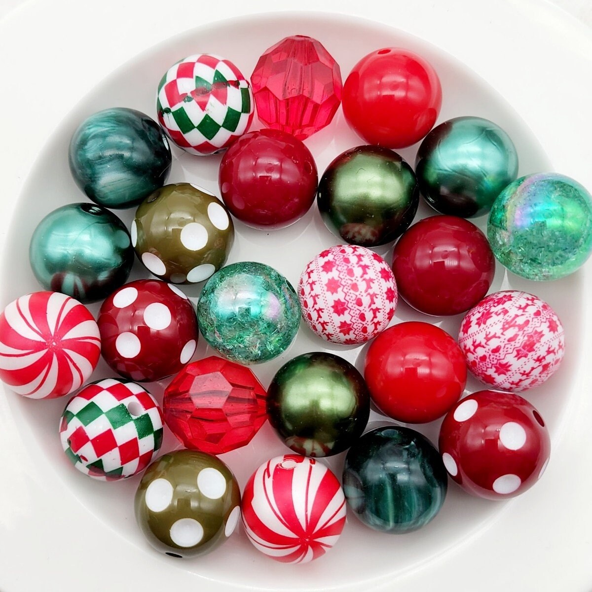 Peppermint Twist Bead Mix - Sassy Bead Shoppe