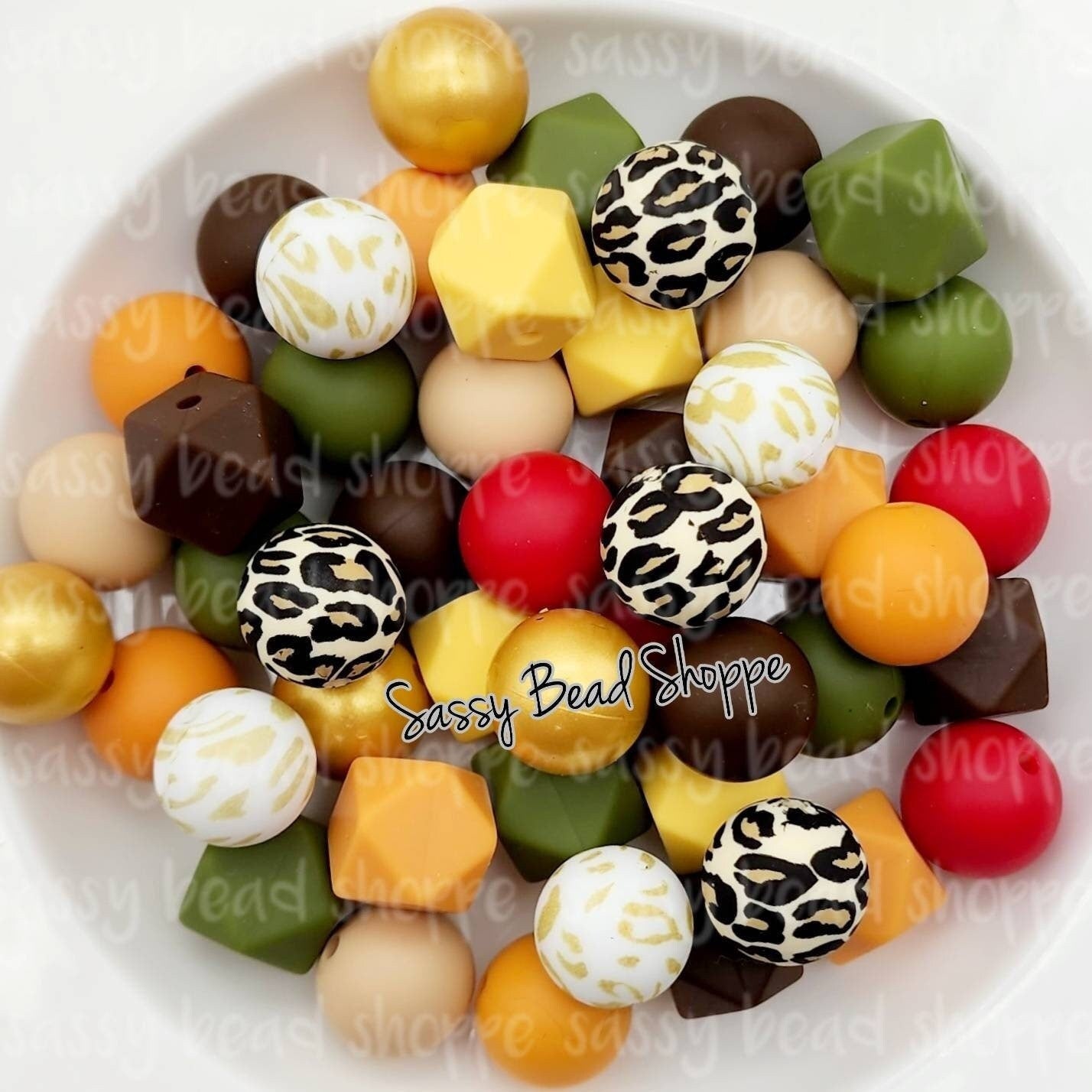 Fall Flurries Silicone Bead Mix - Sassy Bead Shoppe