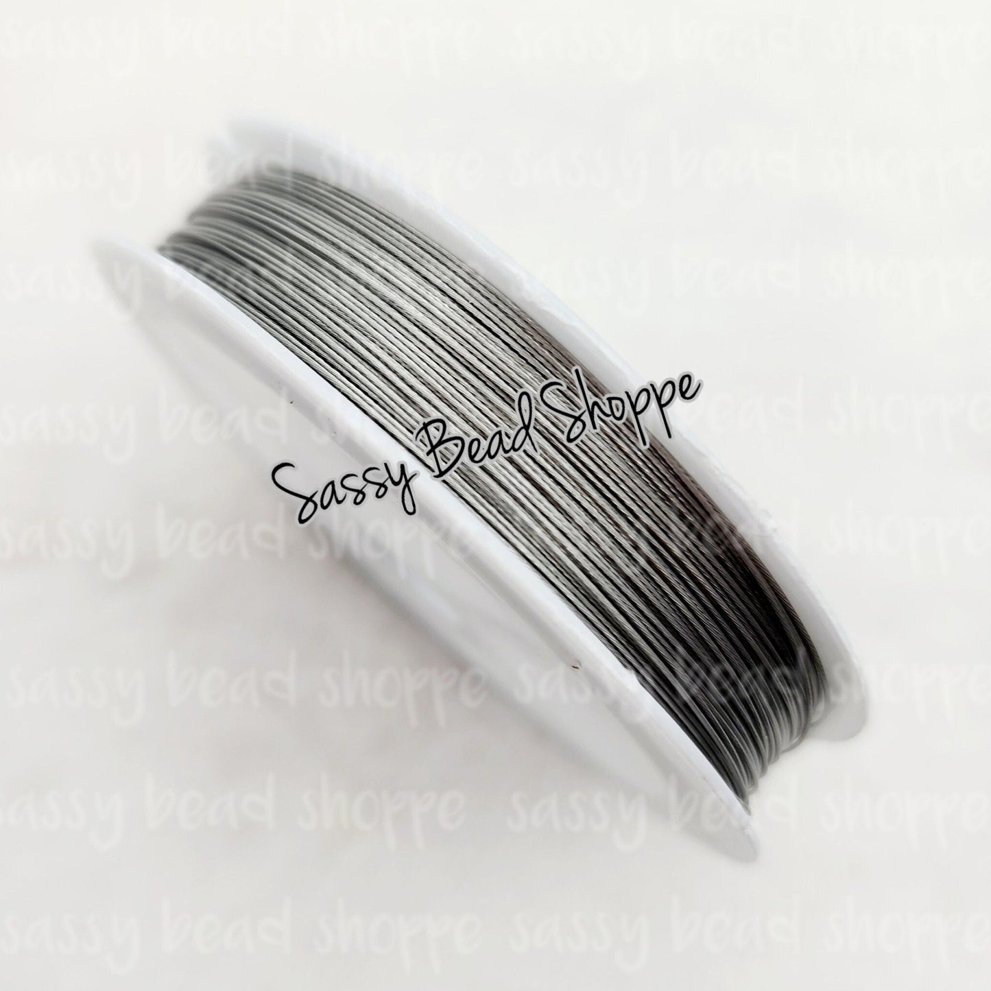 Silver Tiger Tail Wire, 50 Meters Roll, 0.45MM - Sassy Bead Shoppe