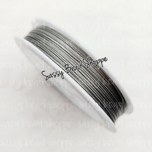 Silver Tiger Tail Wire, 50 Meters Roll, 0.45MM