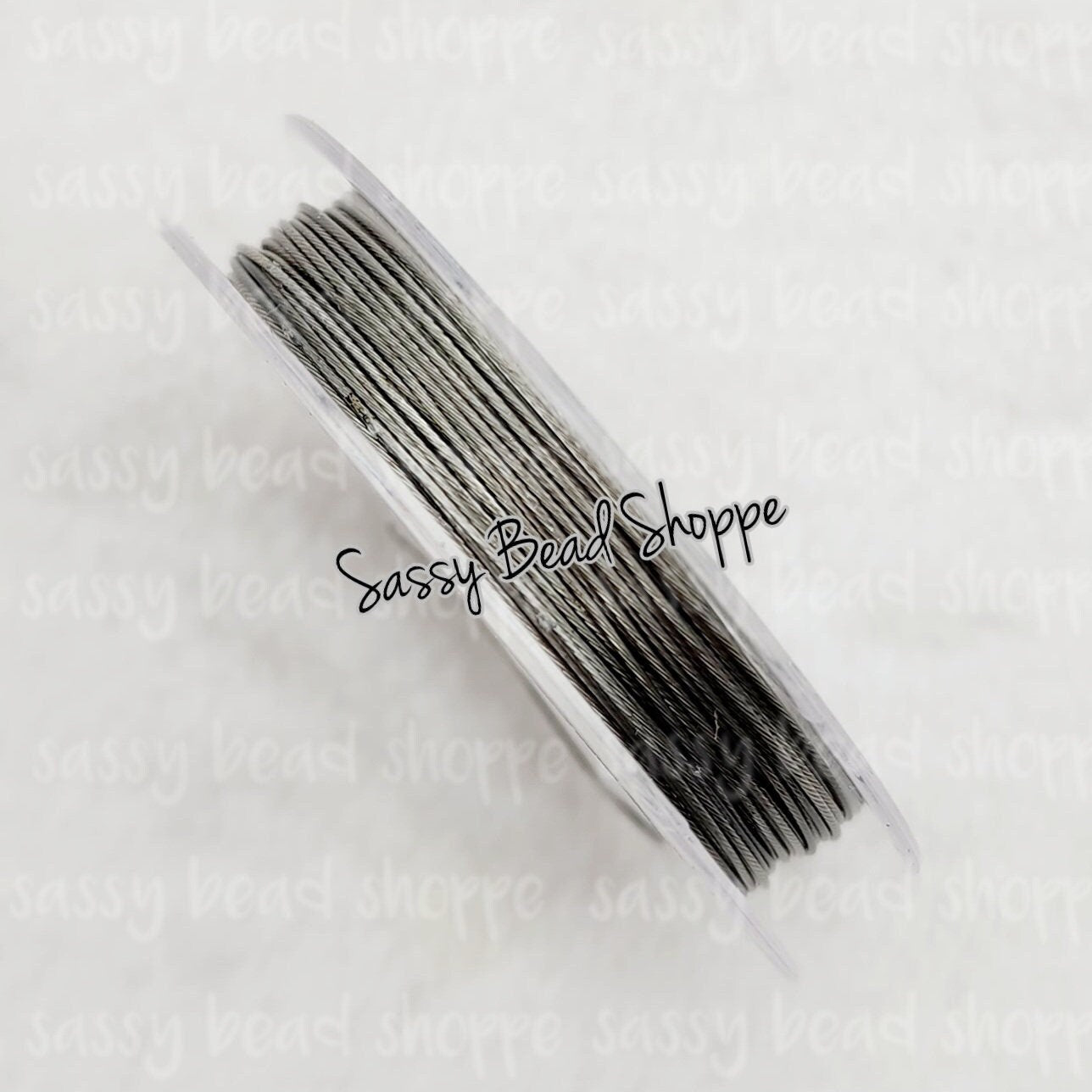 Silver Tiger Tail Wire, 10 Meters Roll, 0.45MM - Sassy Bead Shoppe