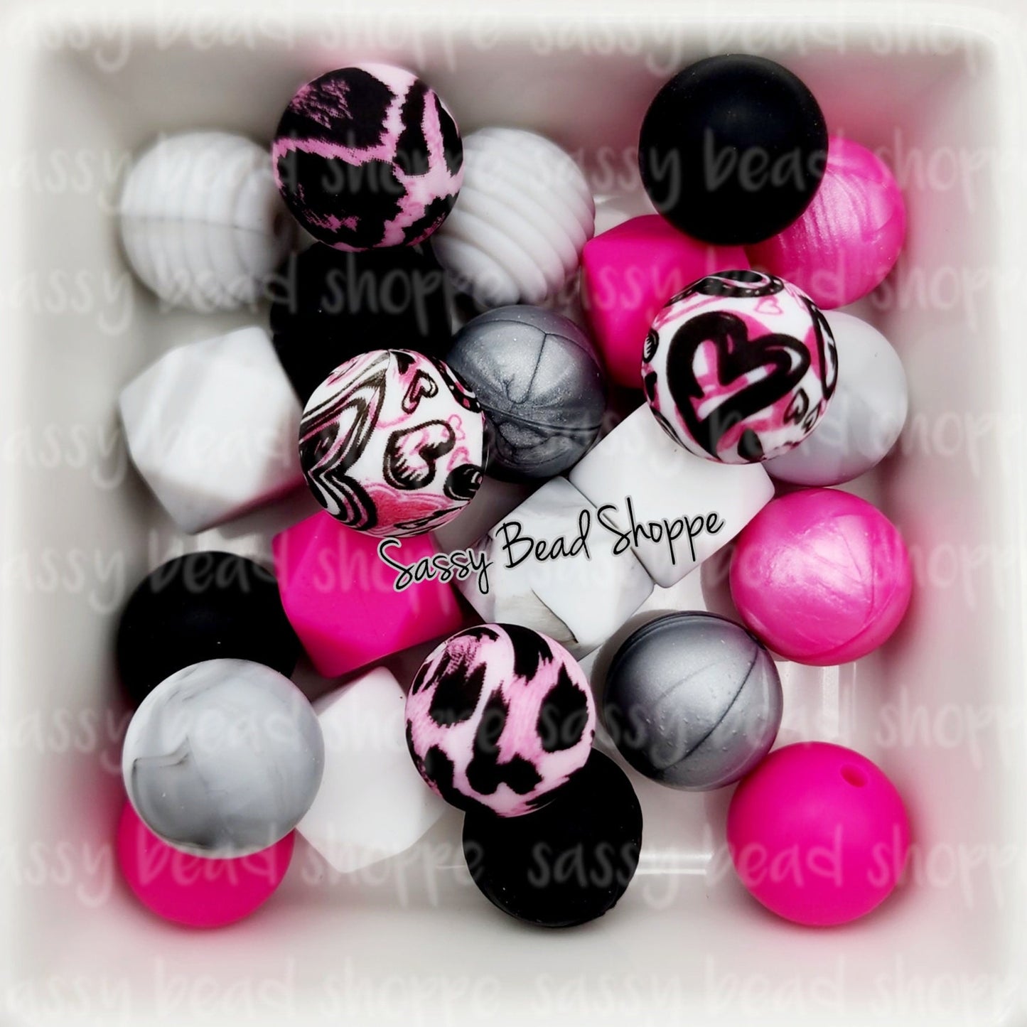 Love Struck Silicone Bead Mix - Sassy Bead Shoppe