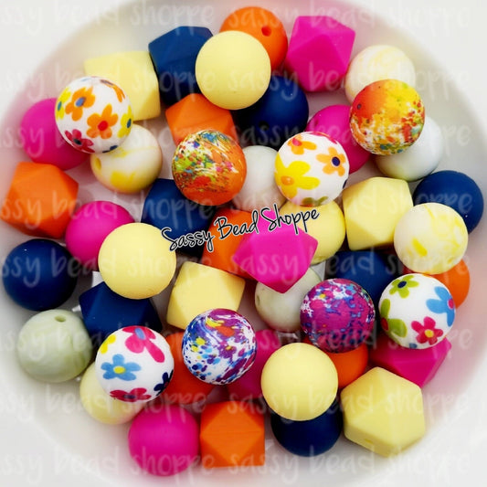 Spring Vibes Silicone Bead Mix