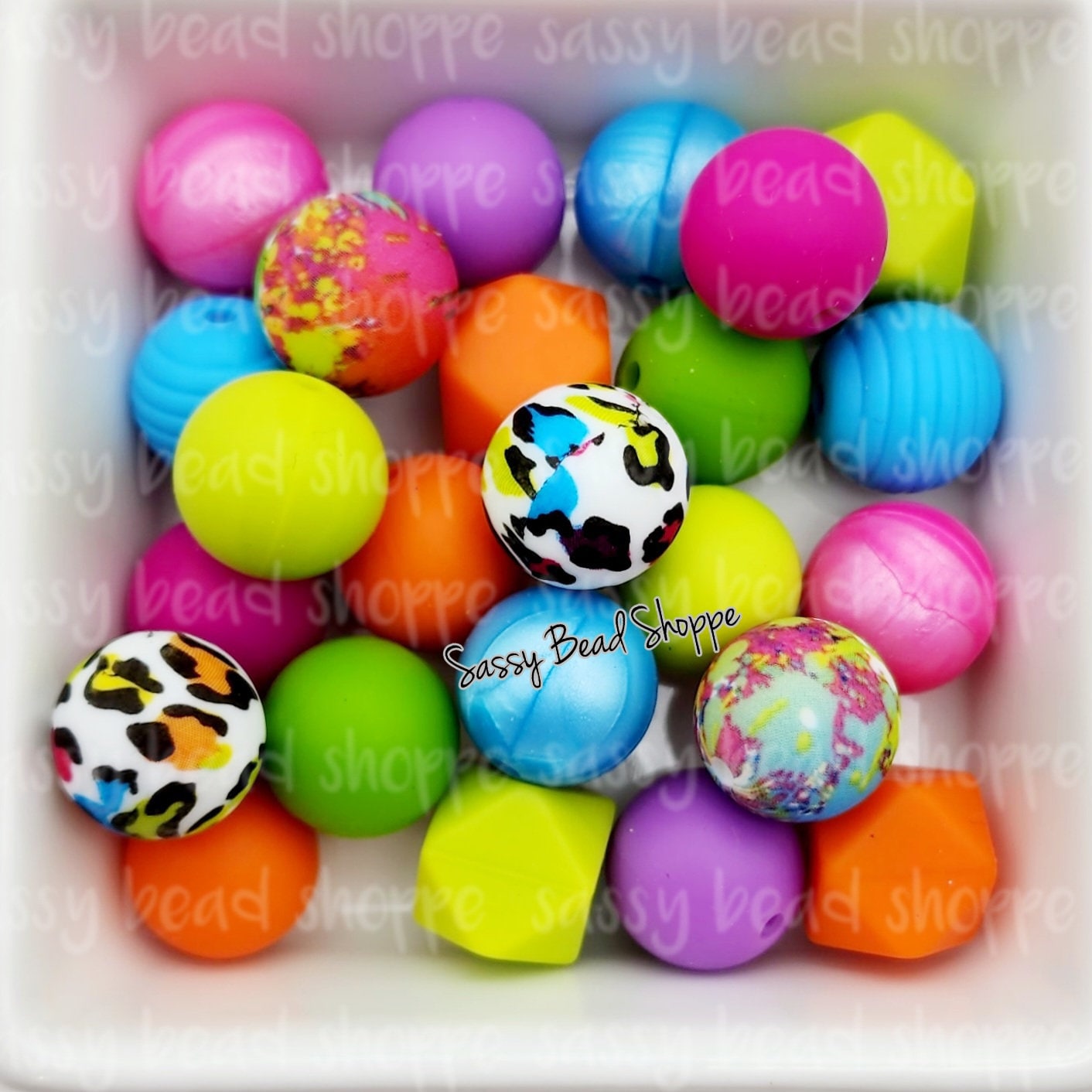 90's Style Silicone Bead Mix - Sassy Bead Shoppe