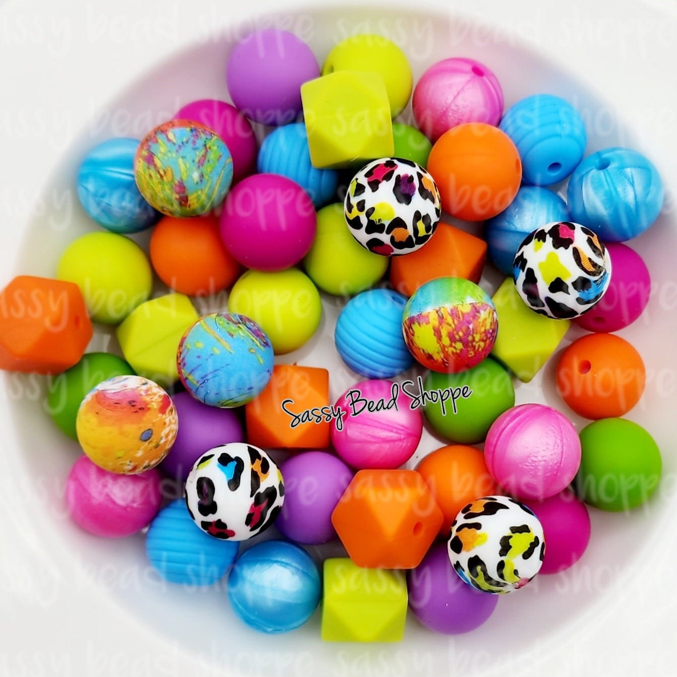 90's Style Silicone Bead Mix - Sassy Bead Shoppe