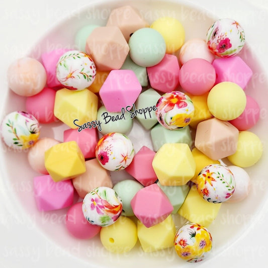 Blossom Silicone Bead Mix