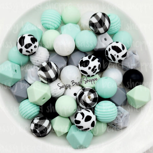 Mint Madness Silicone Bead Mix - Sassy Bead Shoppe