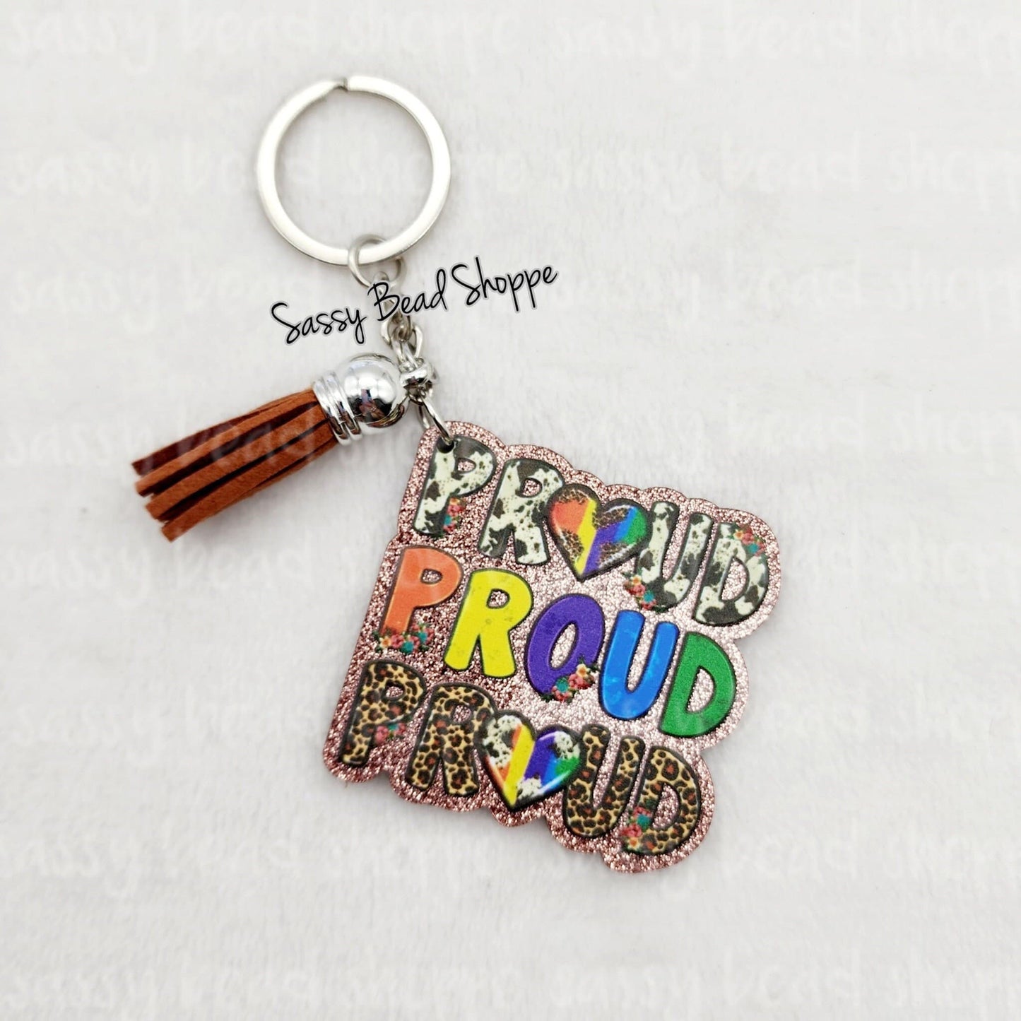 Proud Keychain - Sassy Bead Shoppe