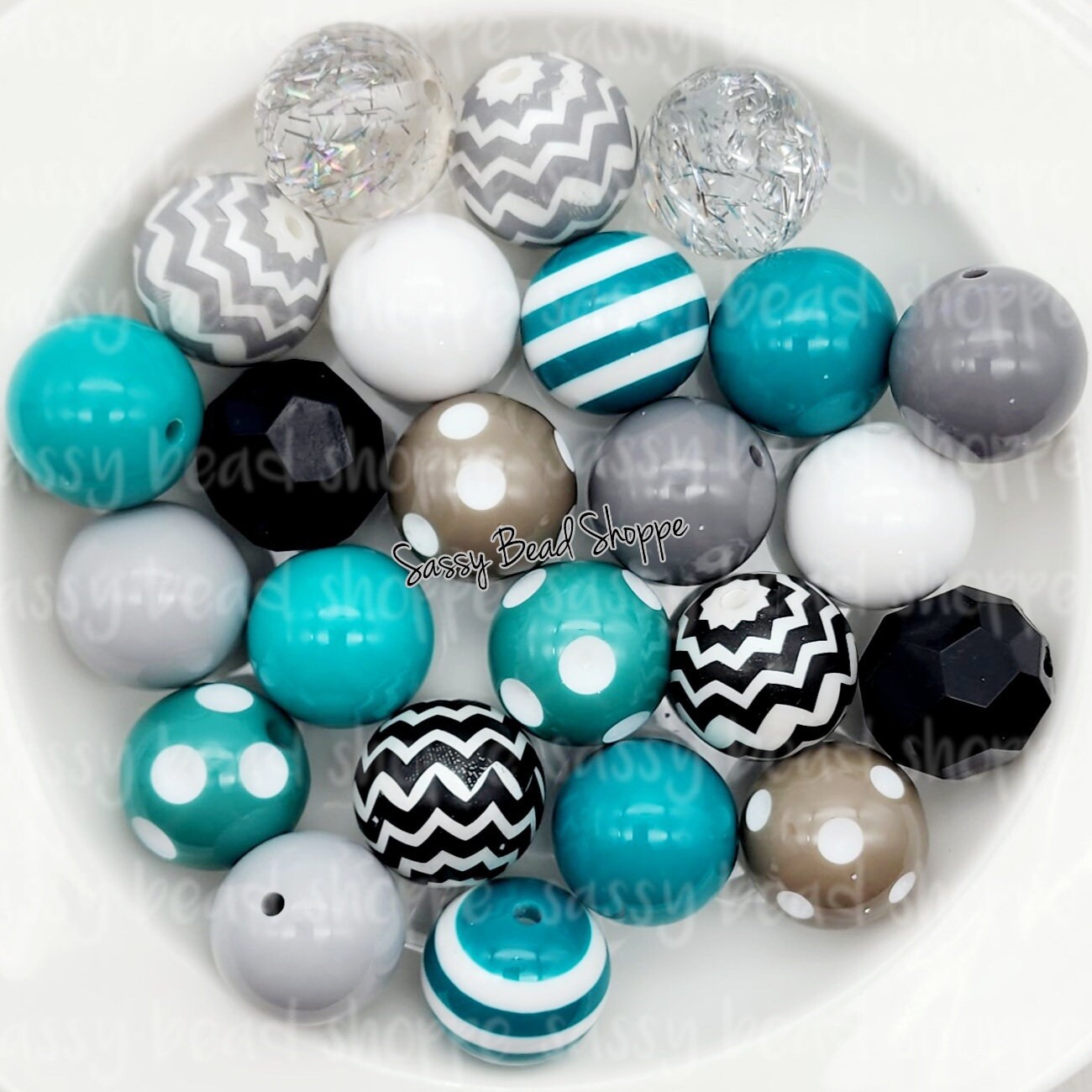 Fly Eagles Fly Bubblegum Bead Mix - Sassy Bead Shoppe