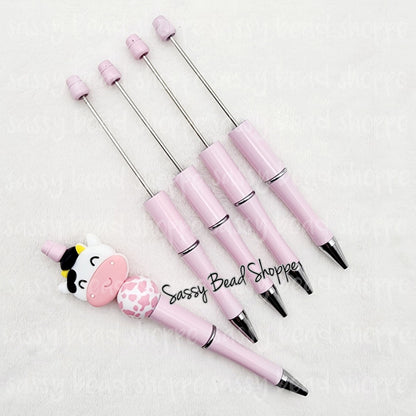 2 Baby Pink DIY Beadable Pens ONLY