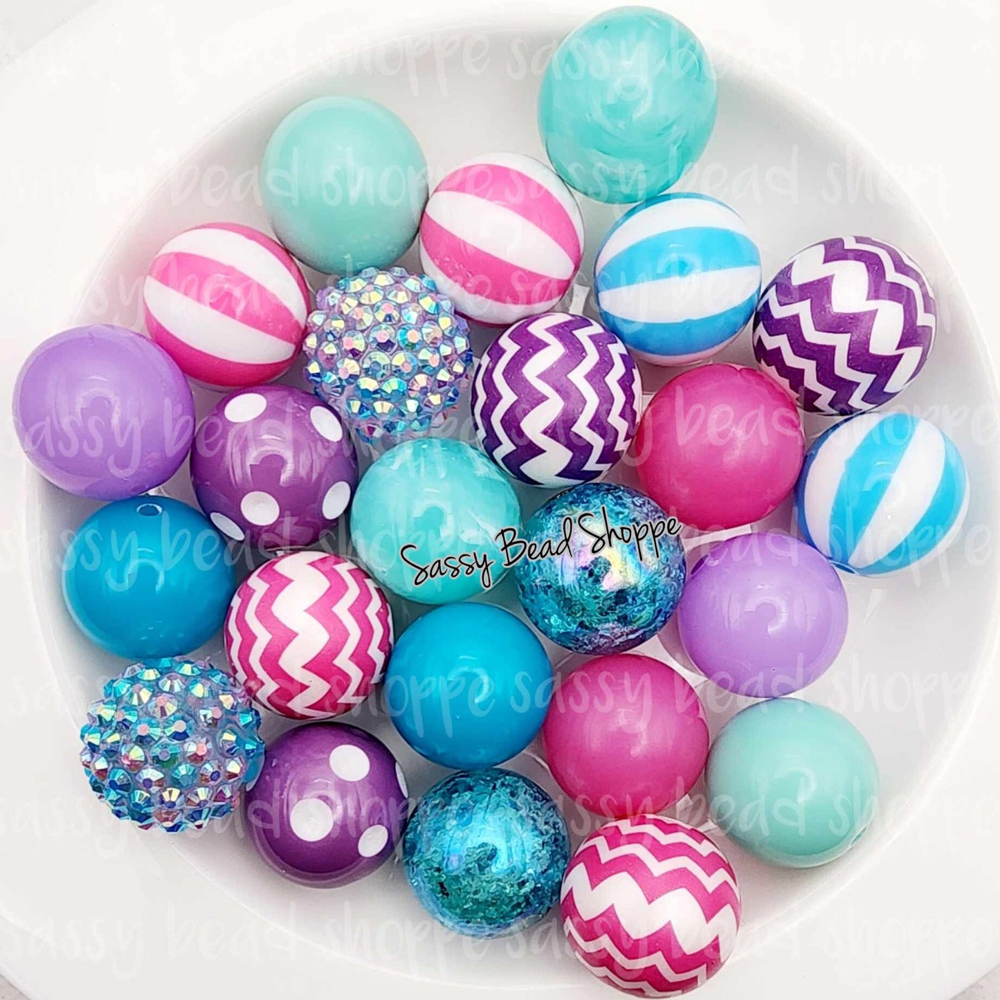 Mermaid Tails Bubblegum Bead Mix - Sassy Bead Shoppe