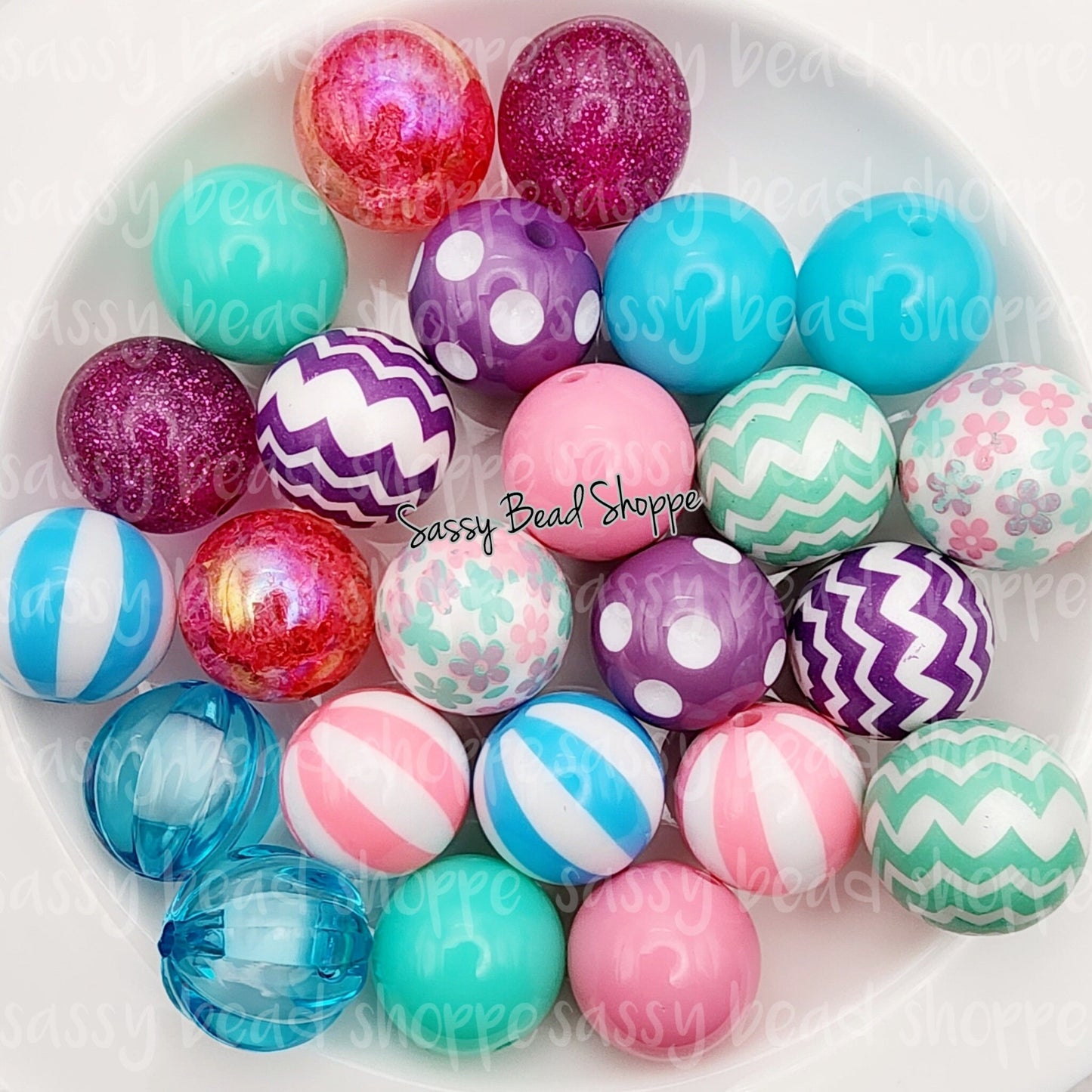May Flowers Bubblegum Bead Mix - Sassy Bead Shoppe