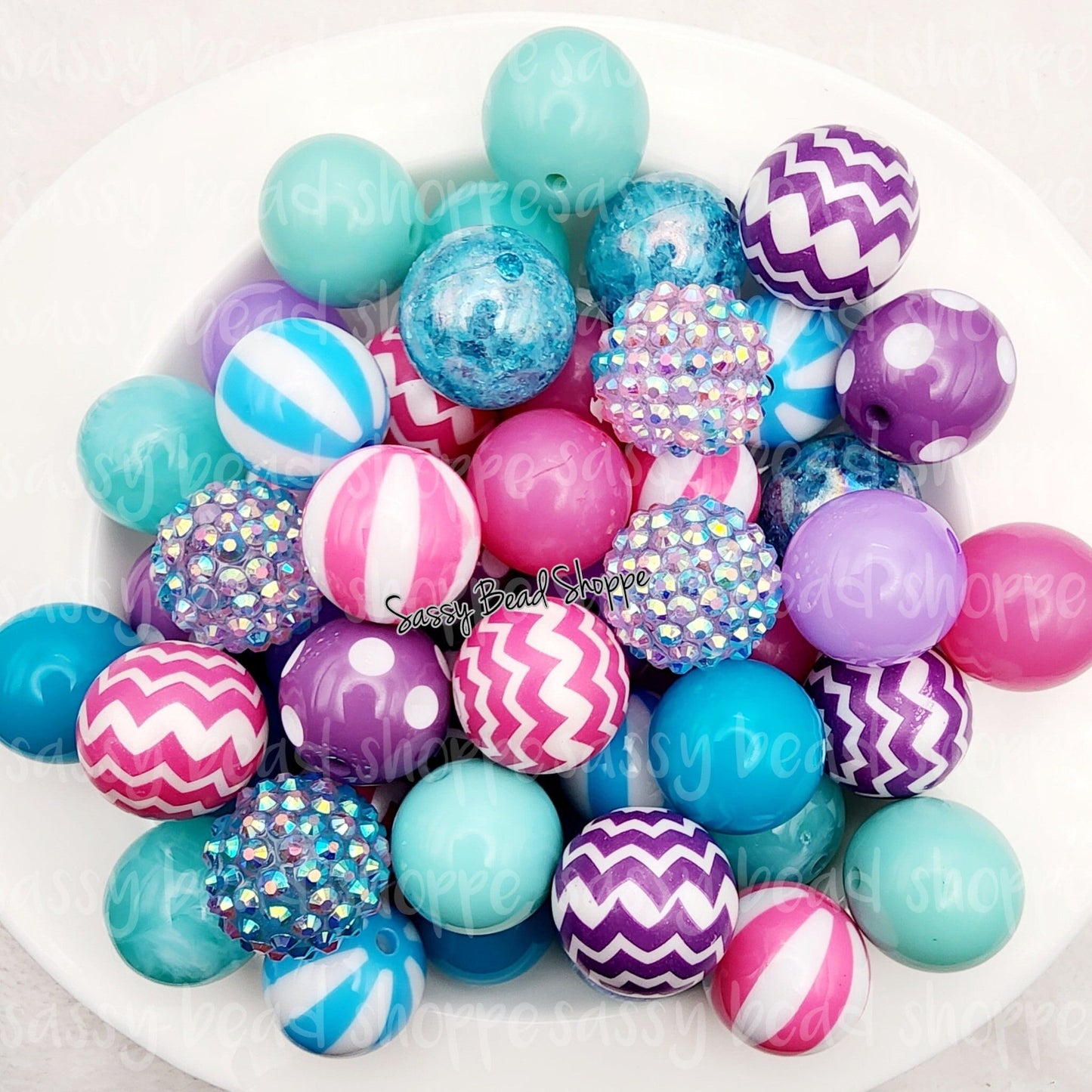 Mermaid Tails Bubblegum Bead Mix - Sassy Bead Shoppe