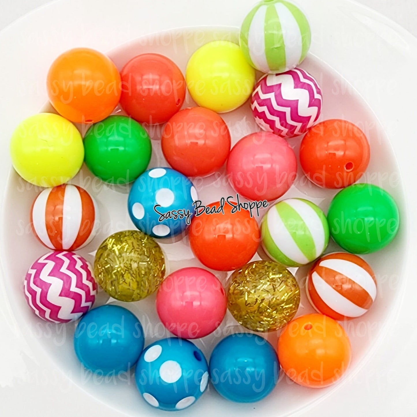 90's Chick Bubblegum Bead Mix - Sassy Bead Shoppe