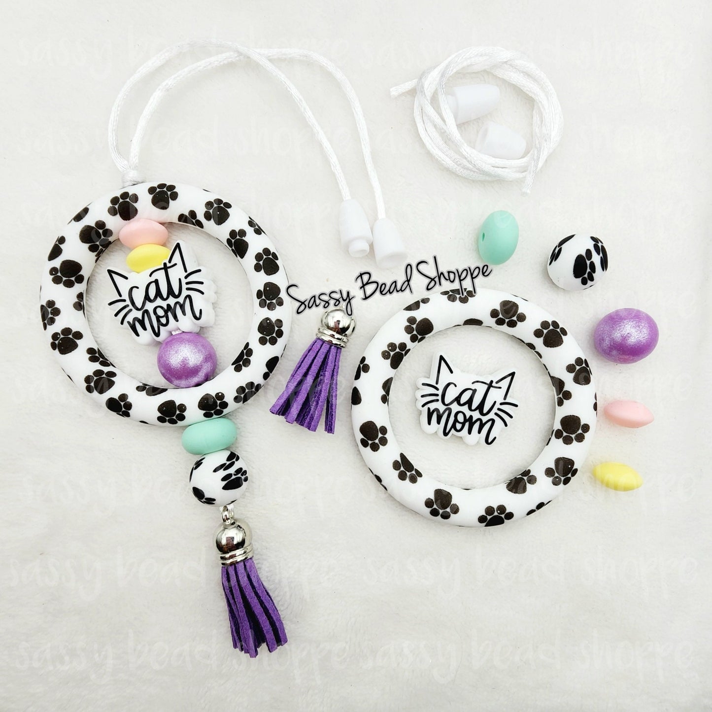 Purrfect Mom Car Charm Kit - Sassy Bead Shoppe