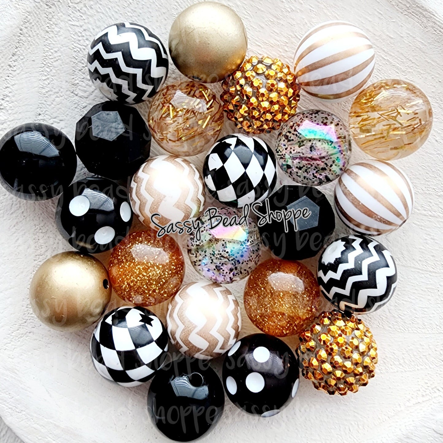 Who Dat Saints Bead Mix - Sassy Bead Shoppe