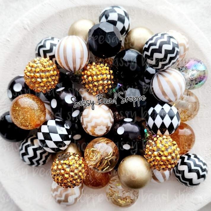 Who Dat Saints Bead Mix - Sassy Bead Shoppe