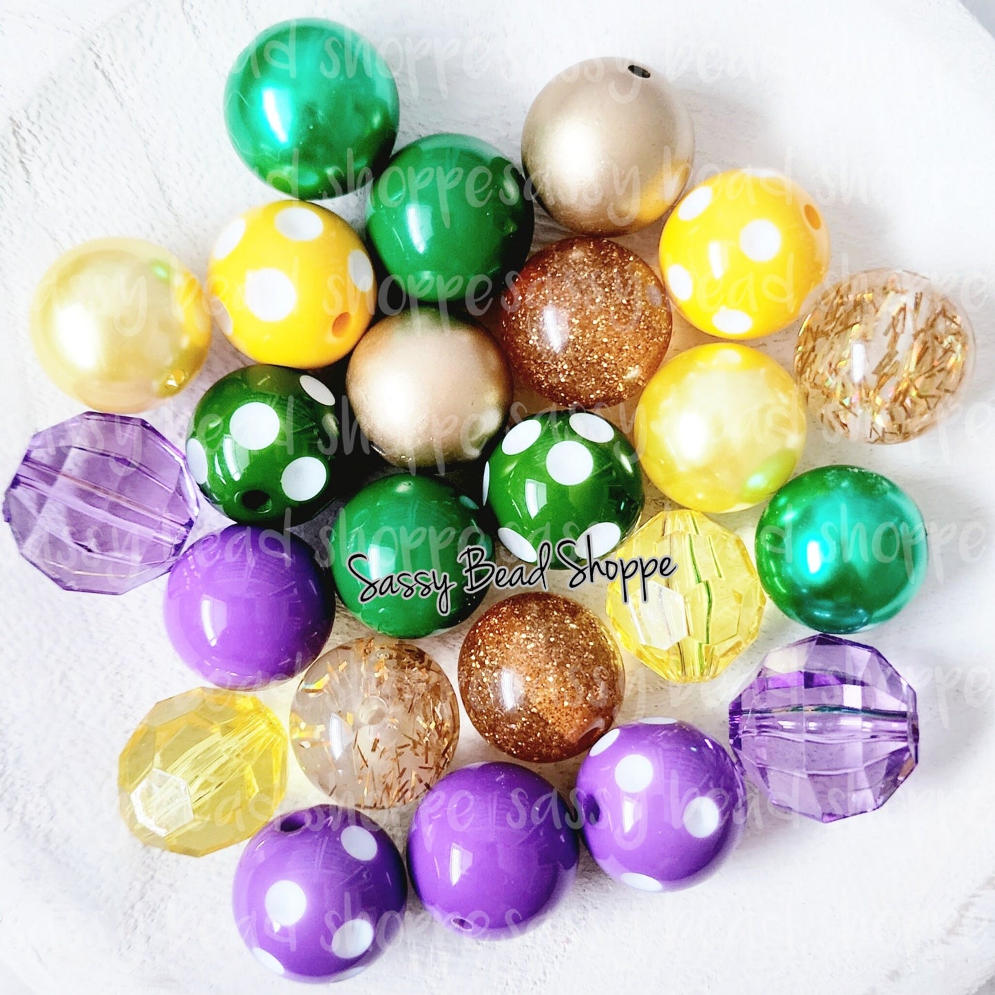 Mardi Gras Bead Mix - Sassy Bead Shoppe