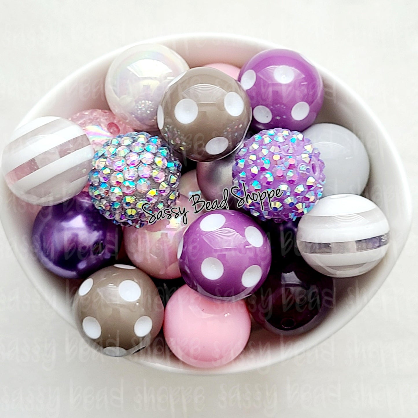 Sugar Plum Bubblegum Bead Mix - Sassy Bead Shoppe