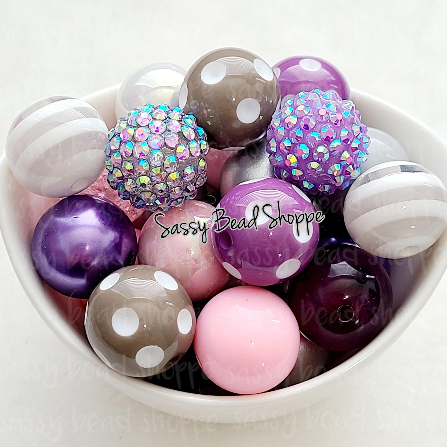 Sugar Plum Bubblegum Bead Mix - Sassy Bead Shoppe