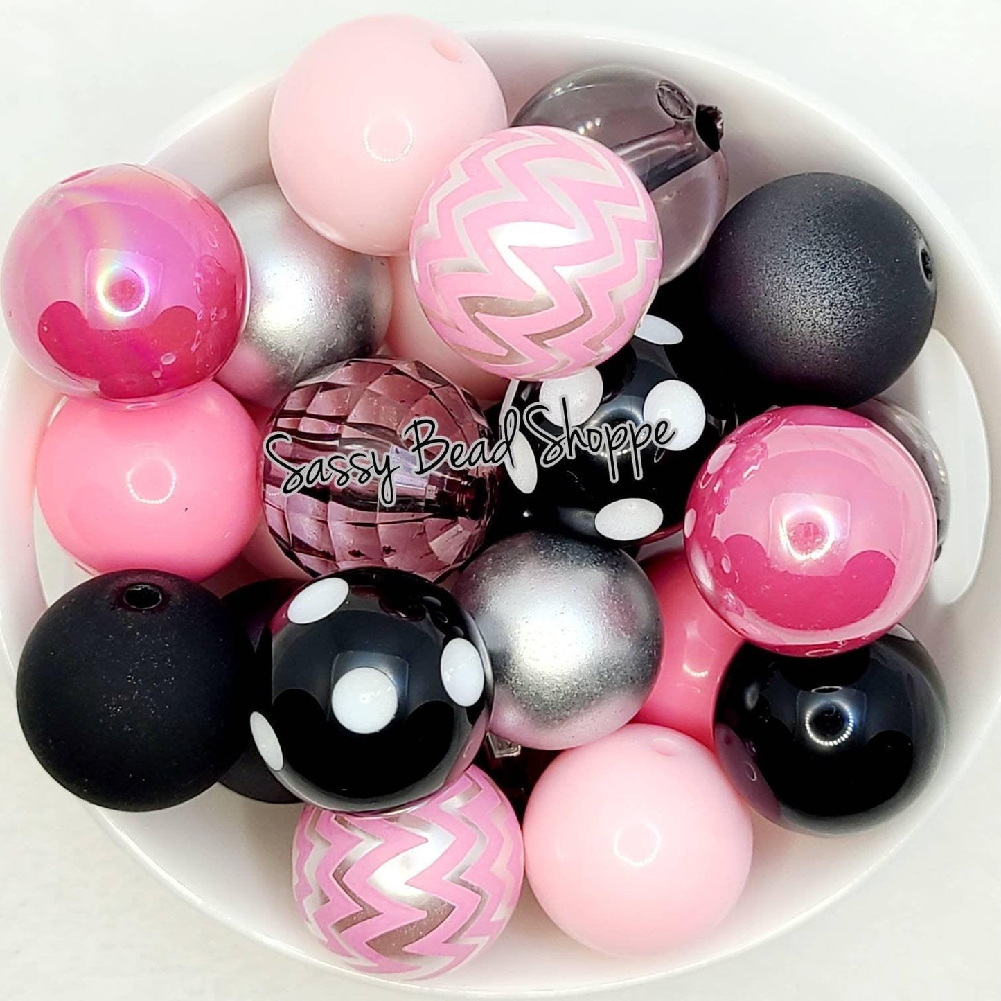 Tease Bubblegum Bead Mix - Sassy Bead Shoppe