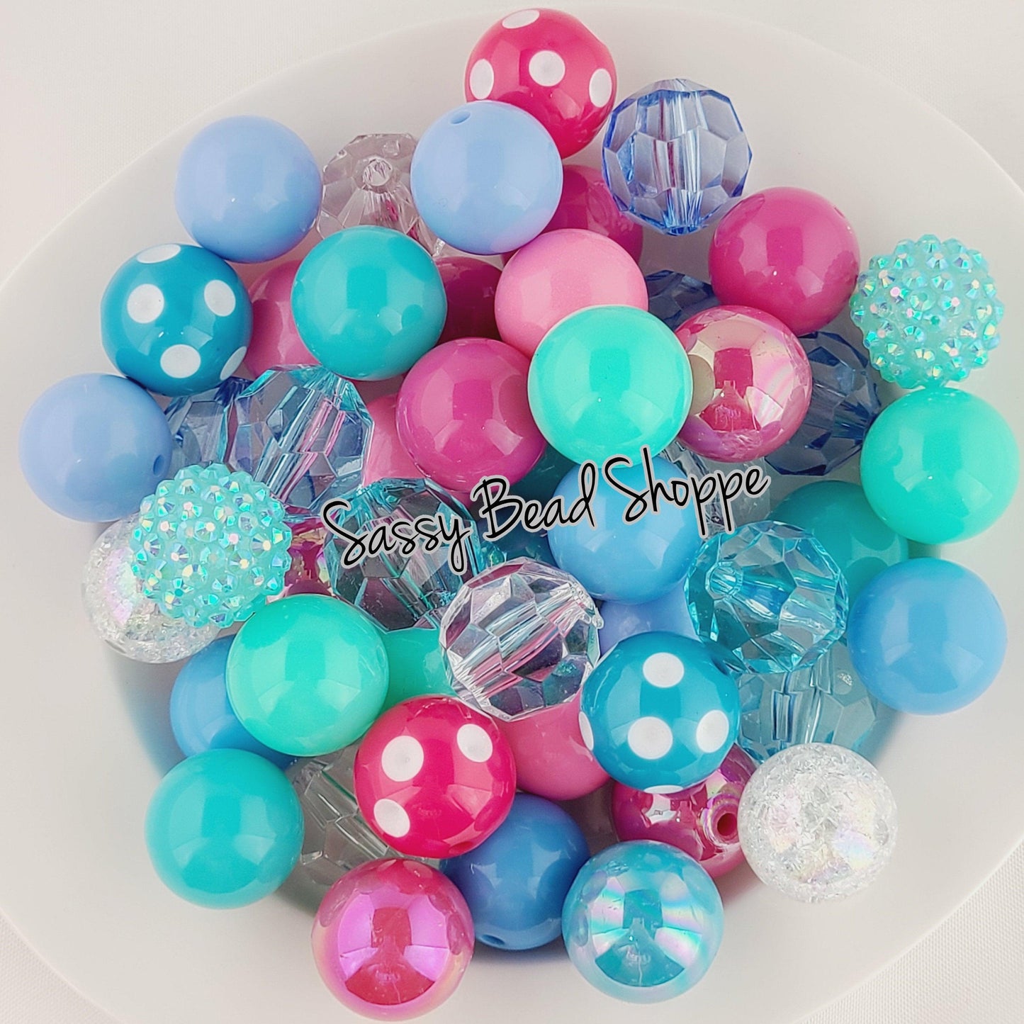 Twisted Valentine Bubblegum Bead Mix - Sassy Bead Shoppe