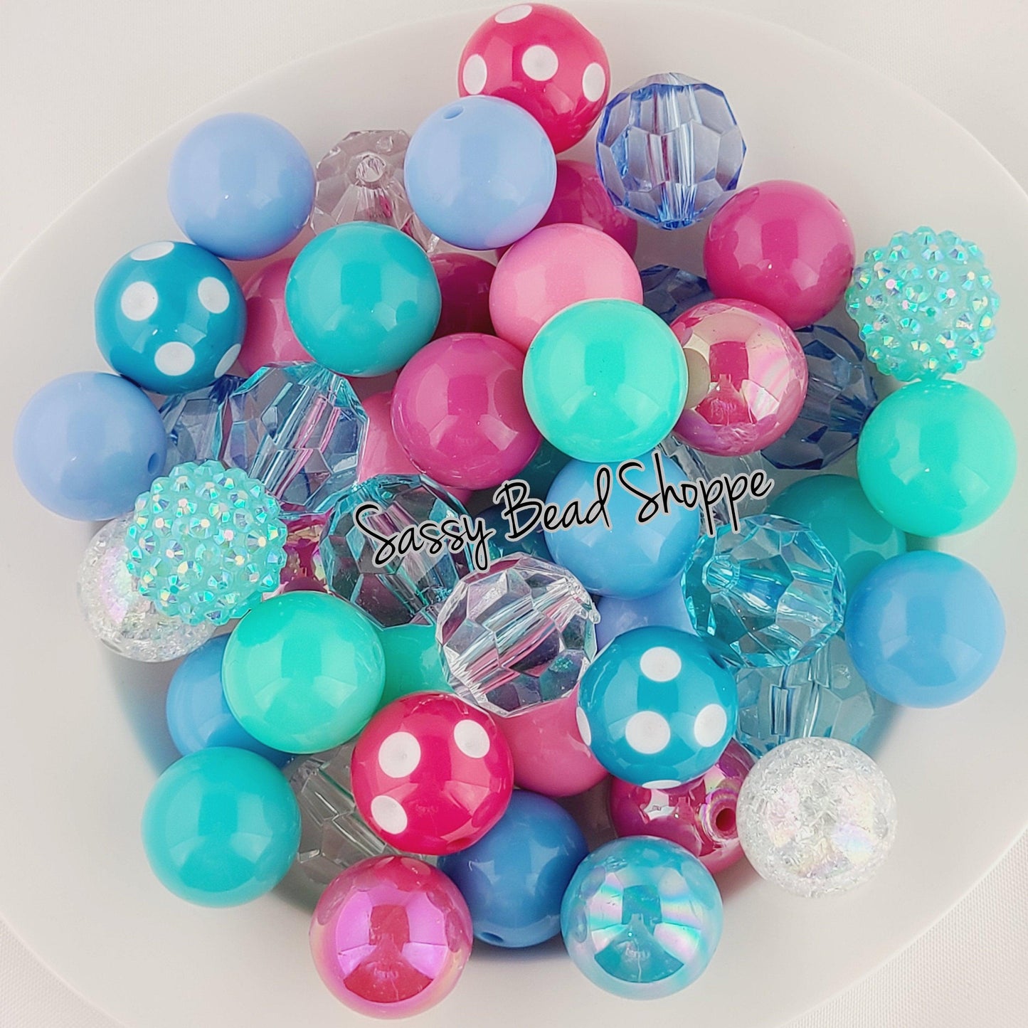 Twisted Valentine Bubblegum Bead Mix - Sassy Bead Shoppe