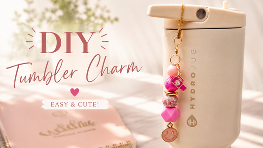 How to Make a Tumbler Charm | Sweet Blossom DIY Tutorial 🌸